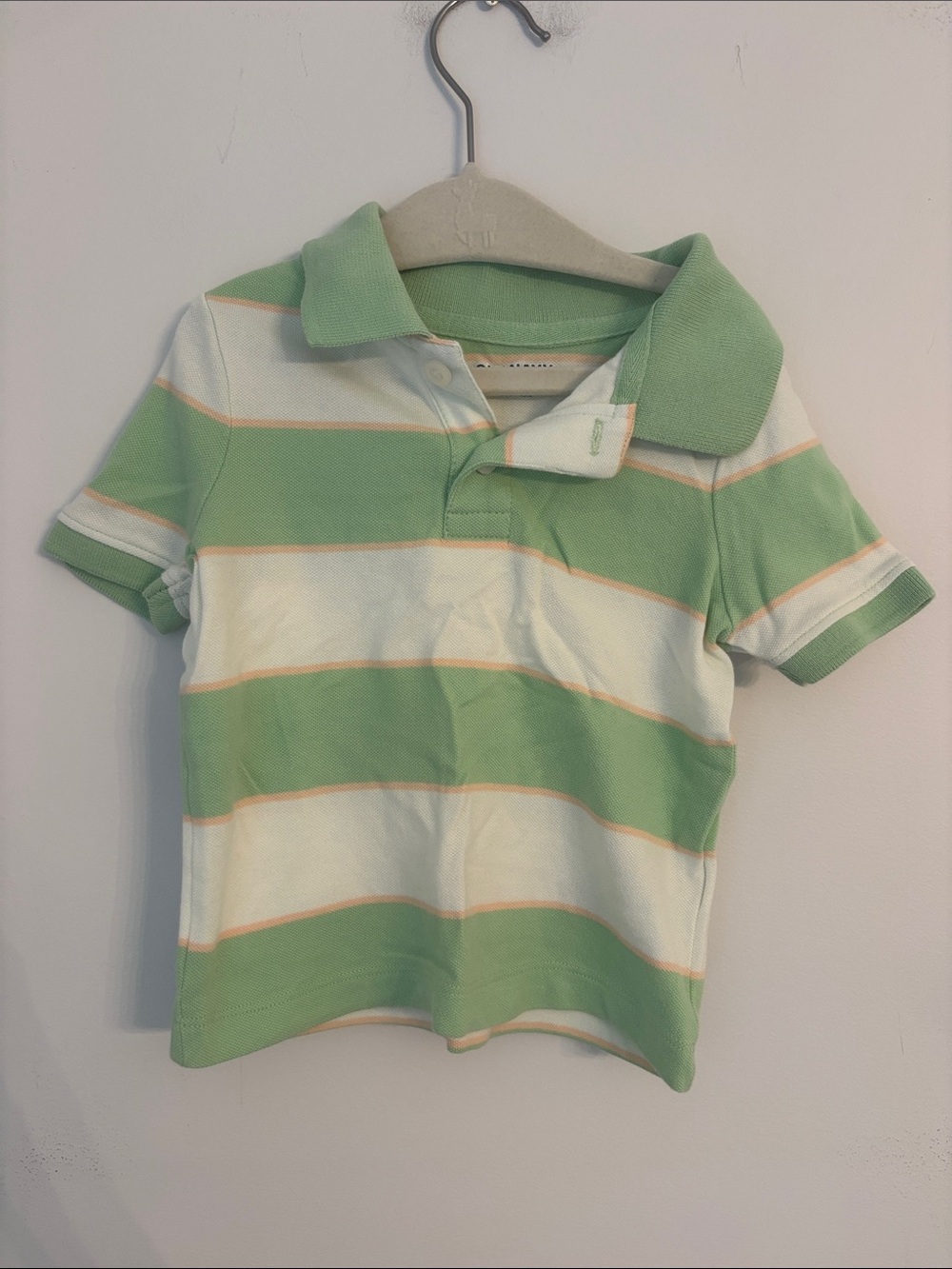 Old Navy Light Green and White Striped Baby Polo NWOT